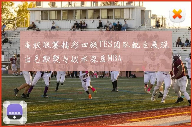 高校联赛精彩回顾TES团队配合展现出色默契与战术深度MBA